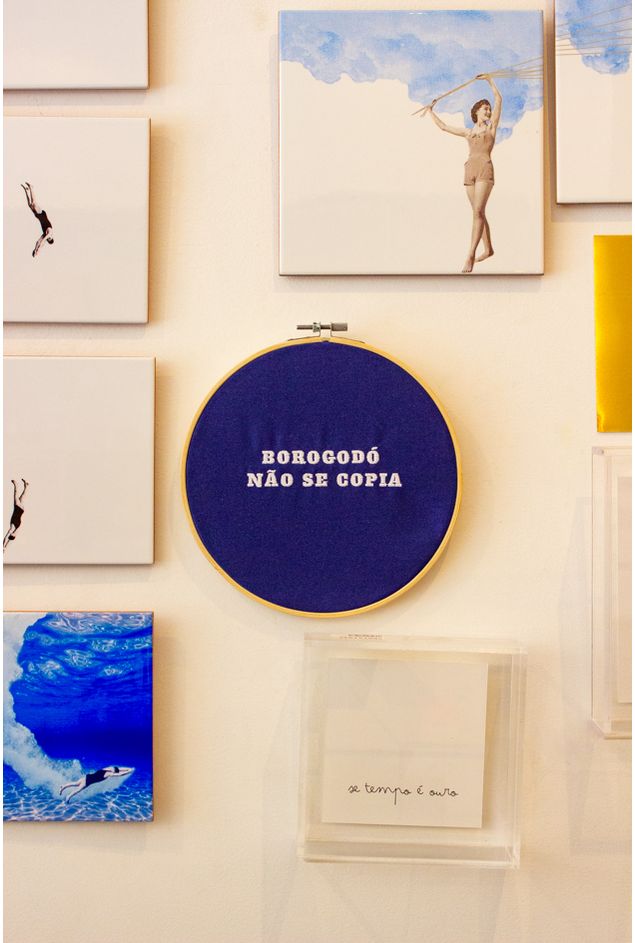 Bastidor bordado borogodo nao se copia Mimo Galeria